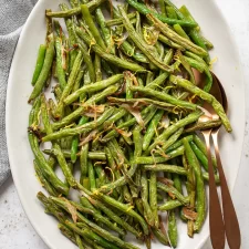 Roasted green beans